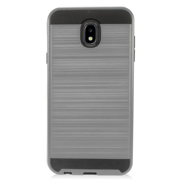GSA Brushed Hybrid Card Case For Samsung Galaxy J7 (2018), J737 - Gray