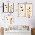 thumbnail image 4 of Designart "Vibrant Poppies in Cream Tones I" Floral Framed Wall Art Set Of 2 - Cream Floral Framed Canvas Set For Living Room Decor, 4 of 7