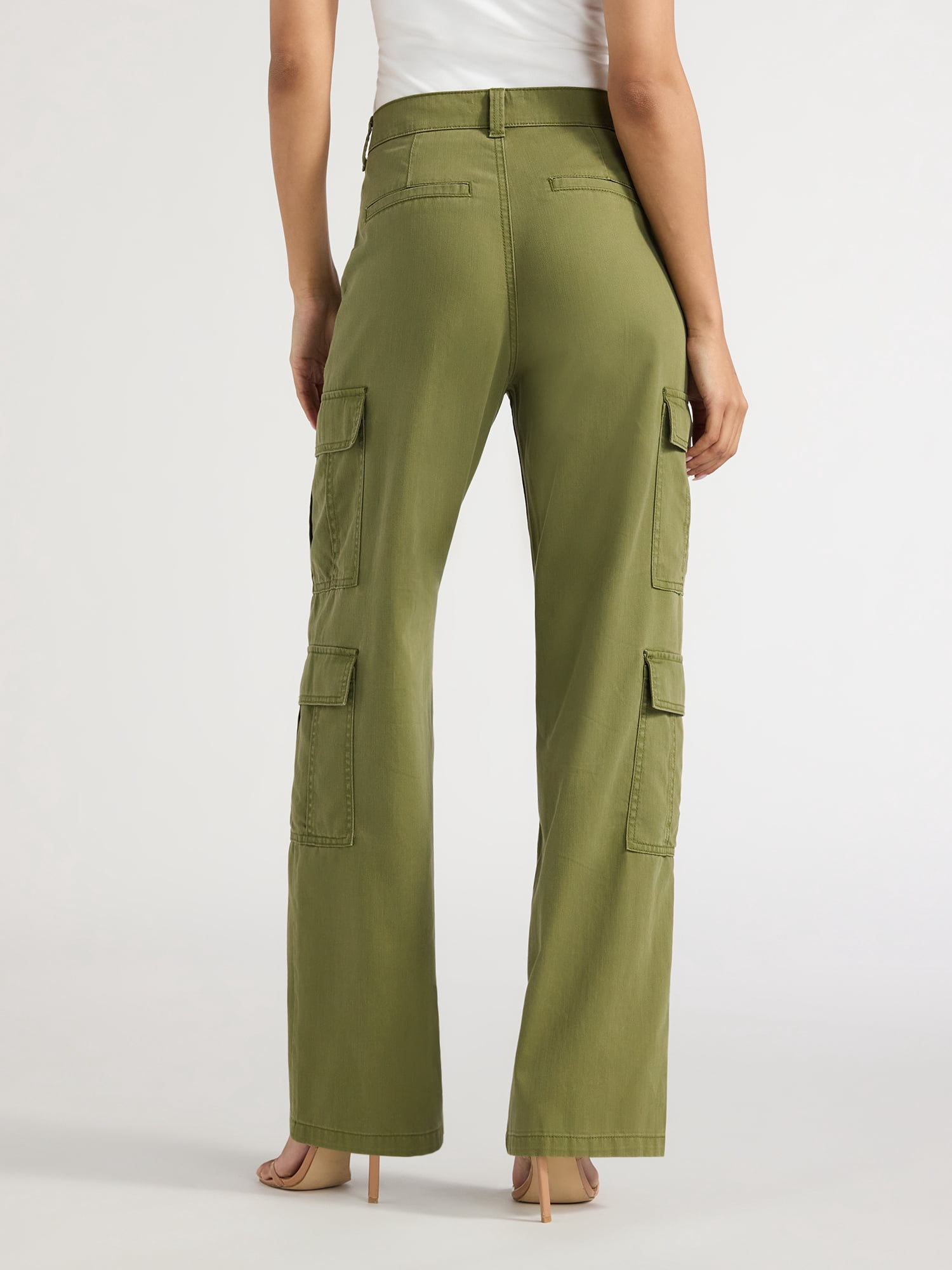 Sofia Jeans Women's Relaxed Straight Super High Rise Cargo Pants