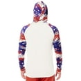 thumbnail image 2 of Realtree Men's Long Sleeve Performance Americana Fishing Hoodie, White, 3XL, 2 of 8