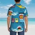 thumbnail image 6 of Haiem Transportations With Cute Animals Printed Hawaiian Shirt for Men - Men’s Casual Beach Summer Shirts - Stretch Fabric with Modern Fit-Medium, 6 of 9