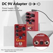 MOSKYAUDIO Guitar Effects Pedal G IV RED Preamp Overdrive Distortion True Bypass DC 9V