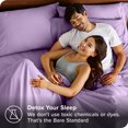 thumbnail image 4 of Bare Home Pillowcase Set - Premium 1800 Collection - Double Brushed - Ultra Soft - Standard Size, Lavender, 4 Count, 4 of 7