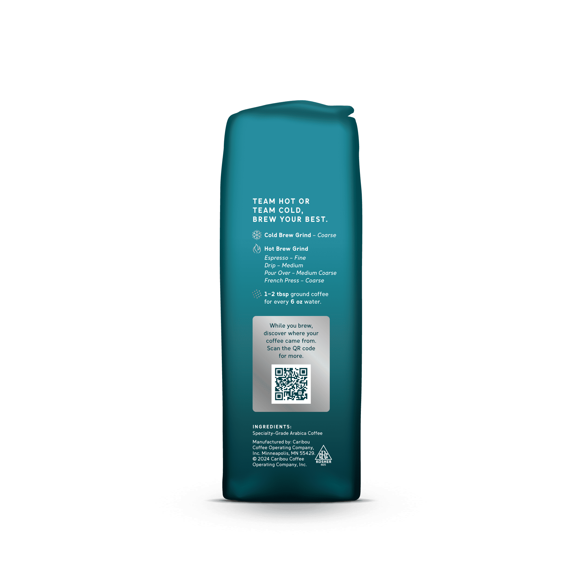 Caribou Coffee Daybreak Blend Premium Light Roast Whole Bean Coffee, Arabica, 12 oz
