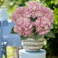 thumbnail image 5 of Pink Hydrangea Artificial Flowers Large Artificial Hydrangeas Silk Flowers for Home Decor Indoor Wedding Flowers Bouquets Faux Flowers Kitchen Centerpiece Table Decorations, 5 of 8