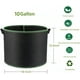 thumbnail image 2 of Zhuge Paquete de 5 bolsas de cultivo de 10 galones, resistentes, de tela no tejida gruesa, para cultivo de plantas con asas, para plantas con bajo estrés (negro), 2 of 5