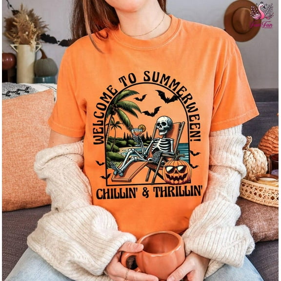 Summerween Tshirt, Summer Welcome to Summerween Shirt, Spooky Summer Tee, Vacation Shirt, Halloween Shirt Gift