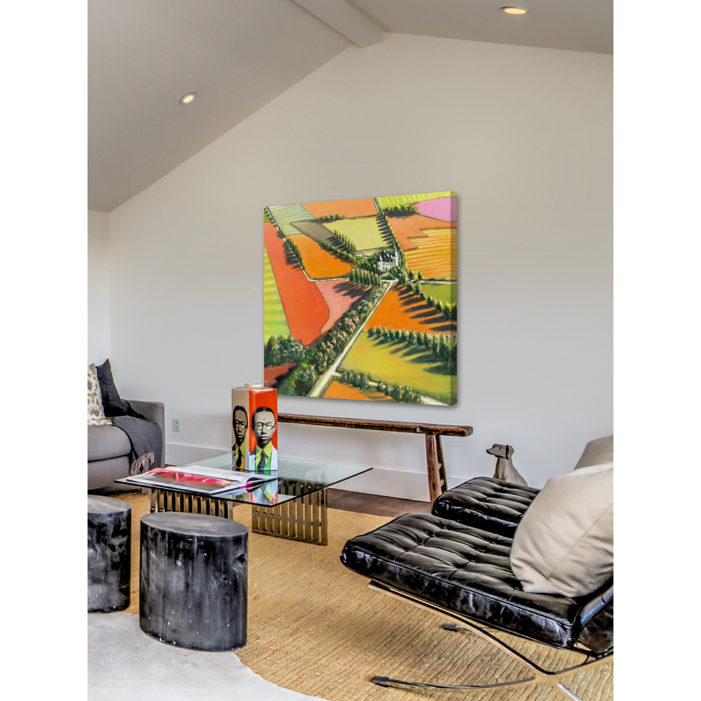 "English Country Chateau" Painting Print on Wrapped Canvas