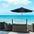 thumbnail image 2 of Cenote 9-ft Octagon Market Umbrella - Navy Blue - Breez-Tex Canopy, 2 of 10
