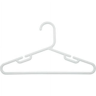 Honey-Can-Do Kids White Plastic Hangers with Clips 18-Pack HNG-09047 - The  Home Depot