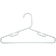 TAILOR MADE PRODUCTS Wisconic Kid's Plastic Notched Clothing Hangers, 60 Pack, White