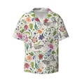 thumbnail image 6 of Kdxio Men's Hawaiian Shirt for Men Short Sleeve Shirt Rabbit And Butterfly Summer Casual Holiday Beach Button Down T-Shirts, 6 of 7