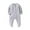 C-Gray, variant on 2025 0-2T Newborn Baby Boy Girl Romper Bodysuit Long Sleeve Footie Onesie Jumpsuit Cotton Pajamas Sleepwear Outfit Baby Clothes White