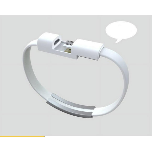 21cm Creative Portable Bracelet for iPhone Data Cable iOS Android Type-c Bracelet Mobile Phone Charging line Emergency Power Cord for Apple green 2pcs