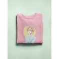 thumbnail image 3 of Anime Woman Thinking Sweatshirt Women -Image by Shutterstock, Female Small, 3 of 4