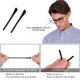 thumbnail image 4 of Puntas antideslizantes de silicona para gafas, fundas para tubos, brazos de repuesto para patillas de gafas de sol y gafas de sol con cable plano y delgado, 6 pares., 4 of 8