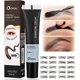 thumbnail image 1 of 2026 Eyebrow Tint,Peel Off Eyebrow Gel Kit,Dark Brown Semi-Permanent Eyebrow Tint With 10Pcs Eyebrow Stamp Stencil,For Sparse Overplucked Eyebrows Las, 1 of 5