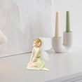 thumbnail image 4 of Figura de hada de , adorno creativo de escritorio, escultura de resina pintada a mano, estatua de niña para estantería de casa y dormitorio. verde de rodillas, 4 of 7