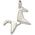 thumbnail image 1 of Sterling Silver 18" 1mm Box Chain Japanese Origami Horse Pendant Necklace, 1 of 2
