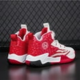 thumbnail image 7 of Hicooer JOINFUN Boys High Top Sneakers Basketball Shoes Breathable Lightweight Running Shoes for Kids Fashion School Shoes Little Kids/Big Kids, 7 of 7