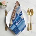 thumbnail image 2 of Funny Giraffe Cloth Napkins, Cute Art Modern Lovely Animals on Showering Washable and Reusable Dinner Napkins Set of 8, Table Napkin for Kitchen Party Birthday Wedding Hotel Housewarming 20"x20", 2 of 9