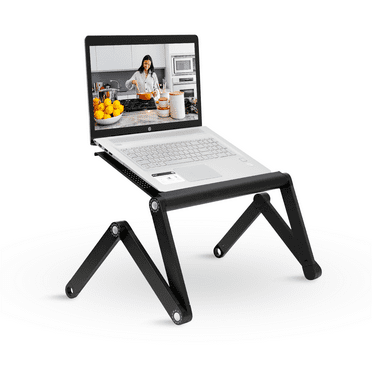 Mount-It! Height Adjustable Laptop Stand | Lightweight Vented Laptop Table