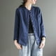 thumbnail image 5 of Ropa para mujer,Camisa holgada de lino para mujer, blusa estampada de manga 3/4, tela de poliéster, ropa informal suave para primavera, sopatenor, 5 of 9
