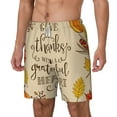 thumbnail image 2 of Gaeub Thanksgiving With A Grateful Heart Mens Swim Trunks Stretch Beach Shorts Quick Dry for Men Swim Shorts Swimwear with Pockets- Large, 2 of 9