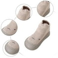 thumbnail image 3 of Mepaouo Toddler Walking Sock Shoes Infant Non Slip Slippers Baby Boys Girls Indoor Outdoor Sneakers Khaki, 3 of 5