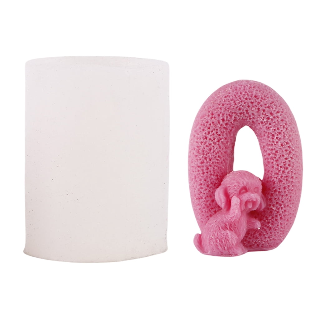 Silicone Moulds Love Sculpture Dogs Candle Molds Figurines Desktop Ornament Molds Epoxy Resin Molds Plasters Molds