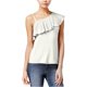 thumbnail image 1 of Blusa Almost Famous de un solo hombro con volantes blanca pequeña Pull-over, 1 of 2