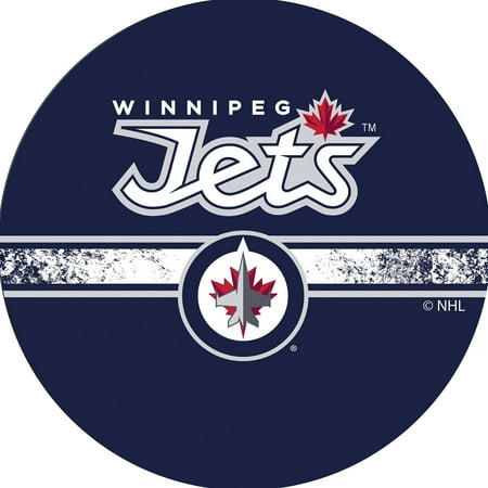 NHL Swivel Bar Stool with Back, Winnipeg Jets