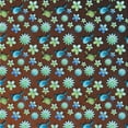 thumbnail image 1 of Ahgly Company Machine Washable Indoor Square Transitional Cadet Blue Green Area Rugs, 5' Square, 1 of 7