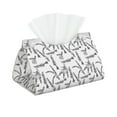 thumbnail image 2 of Lsque Lavender Flowers Printed Long Tissue Box Cover Holder, Facial Paper Organizer Dispenser,Triangle with Bottom Belt, PVC Leather Decorative Organizer, 2 of 9