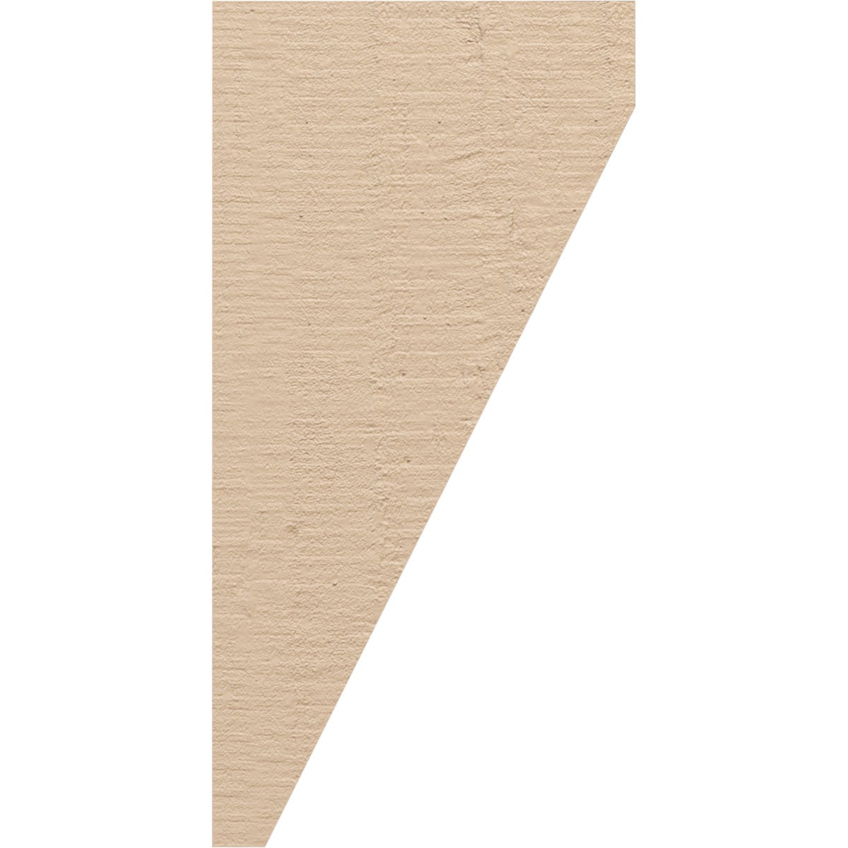 6"W x 6"D x 12"H Wide Concord Rough Cedar Woodgrain TimberThane Corbel, Primed Tan