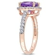 thumbnail image 3 of Everly Women's Amethyst and Topaz 10k Rose Gold Ring, 3 of 8