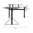 thumbnail image 4 of Jamesdar Core Steel and Wood L-Shape Gaming Desk in Black & Gray, 4 of 8