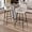 Beige, variant on J.M.Deco Bar Stools Set of 2, 28" Counter Height Velvet Bar Stools with High Back, Armrest, Mid-Century Modern Barstools with Metal Legs for Kitchen Island, Home Bar, Khaki