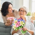 thumbnail image 5 of Pop Up Flower Cards, 3D Paper Flowers Bouquet Birthday Card 12’‘ with Blank Note and Envelope, Mother's Day, Get Well Greeting, Anniversary, Thank You, Easter Gifts Cards for Women Mom, Lillie, 5 of 9
