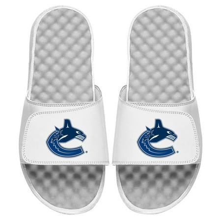 

Youth ISlide White Vancouver Canucks Primary Logo Slide Sandals