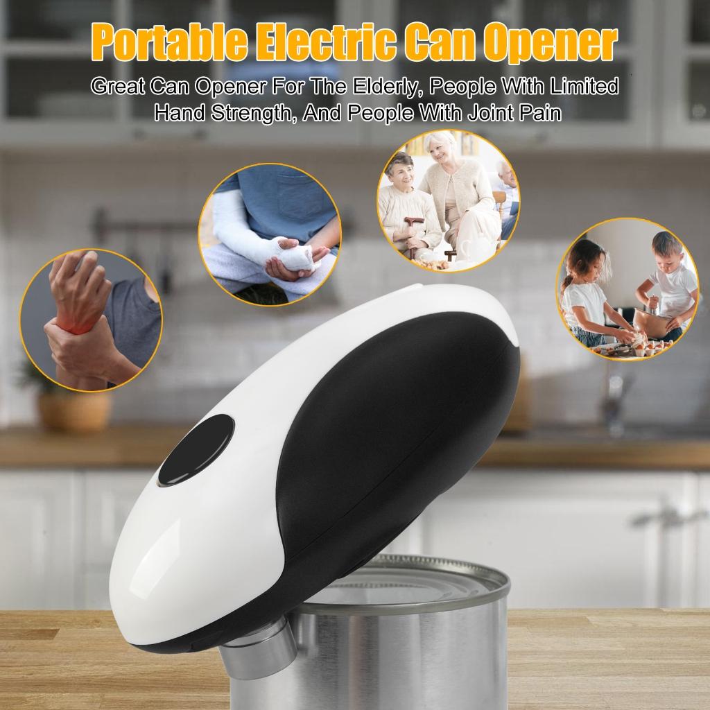 WE-POLUJ Handheld Electric Can Opener Rechargeable Automatic Jar Bottle Openers