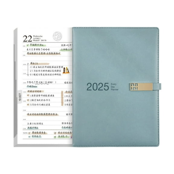 2025 Daily Planner Notebook 1 Day Per Page for Student Teacher Daily Scheduling