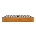 thumbnail image 3 of Barcelona King Panel Platform Bed with 2 Storage Drawers in Light Toffee, 3 of 5