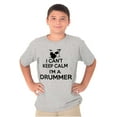thumbnail image 5 of Can't Keep Calm a Drummer Percussion Crewneck T Shirts Boy Girl Teen Brisco Brands S, 5 of 6