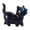 B, variant on Wooden Carved Cats Figurine with Unique Eyes Kitten Miniature Sculpture Collectible Ornament for Home Decors
