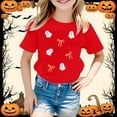 thumbnail image 2 of Byoo Halloween T Shirt for Boys Ghost Print Short Sleeve T-Shirt Kids Casual Tee Shirt, 2 of 4