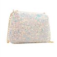 thumbnail image 2 of Purse for Women Shiny Sequin Glitter Evening Hand Bags Shoulder Bags for Women (White One Size), 2 of 8