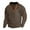 Coffee, variant on BADHUB Men's Lapel Collar Sweatshirts No Hooded Quater Zip Vintage Pullover Elbow Patche Long Sleeve Sweatshirt Holiday Deals Coffee,L