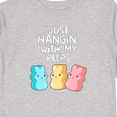 thumbnail image 4 of Inktastic Easter Hangin' with My Peeps Boys or Girls Long Sleeve Toddler T-Shirt, 4 of 5