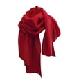thumbnail image 1 of ZheElen Polyester Stay Warm In Style Thick Solid Color Scarf Soft And Comfortable Universal Match Big red, 1 of 6